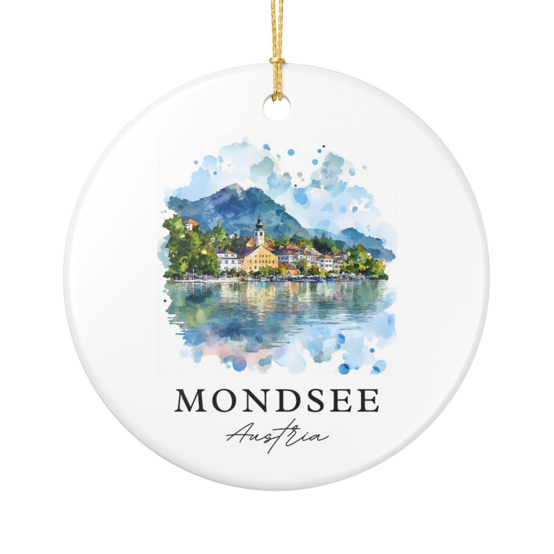 Mondsee Austria Ornament: Unique Mondsee Souvenir, Mondsee Austria Xmas Decor, and Authentic Mondsee Gift