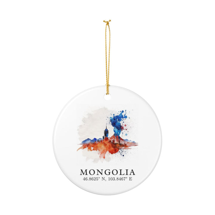 Mongolia Ornament: Unique Mongolia Souvenir, Mongolia Xmas Decor, and Authentic Mongolia Gift