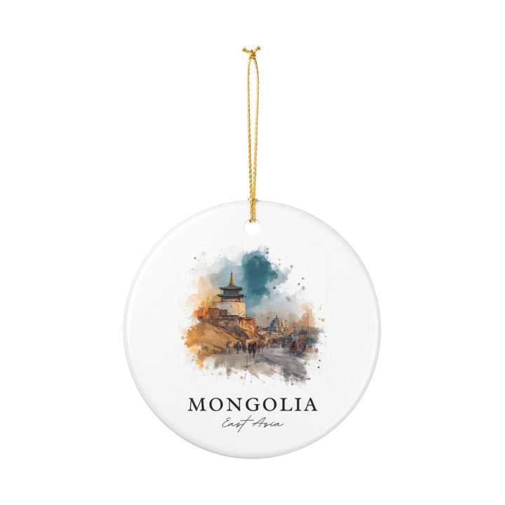 Mongolia Ornament: Unique Mongolia Souvenir, Mongolia Xmas Decor, and Authentic Mongolia Gift