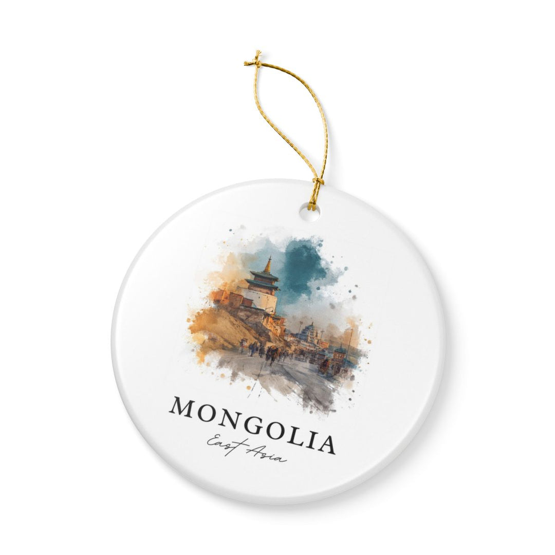 Mongolia Ornament: Unique Mongolia Souvenir, Mongolia Xmas Decor, and Authentic Mongolia Gift