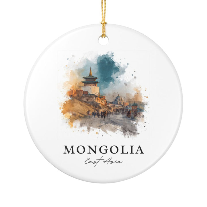 Mongolia Ornament: Unique Mongolia Souvenir, Mongolia Xmas Decor, and Authentic Mongolia Gift