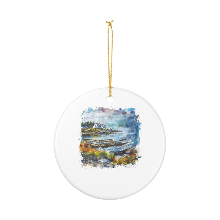 Monhegan Island Ornament: Unique Monhegan Island Souvenir, Monhegan Island Xmas Decor, and Authentic Monhegan Island Gift