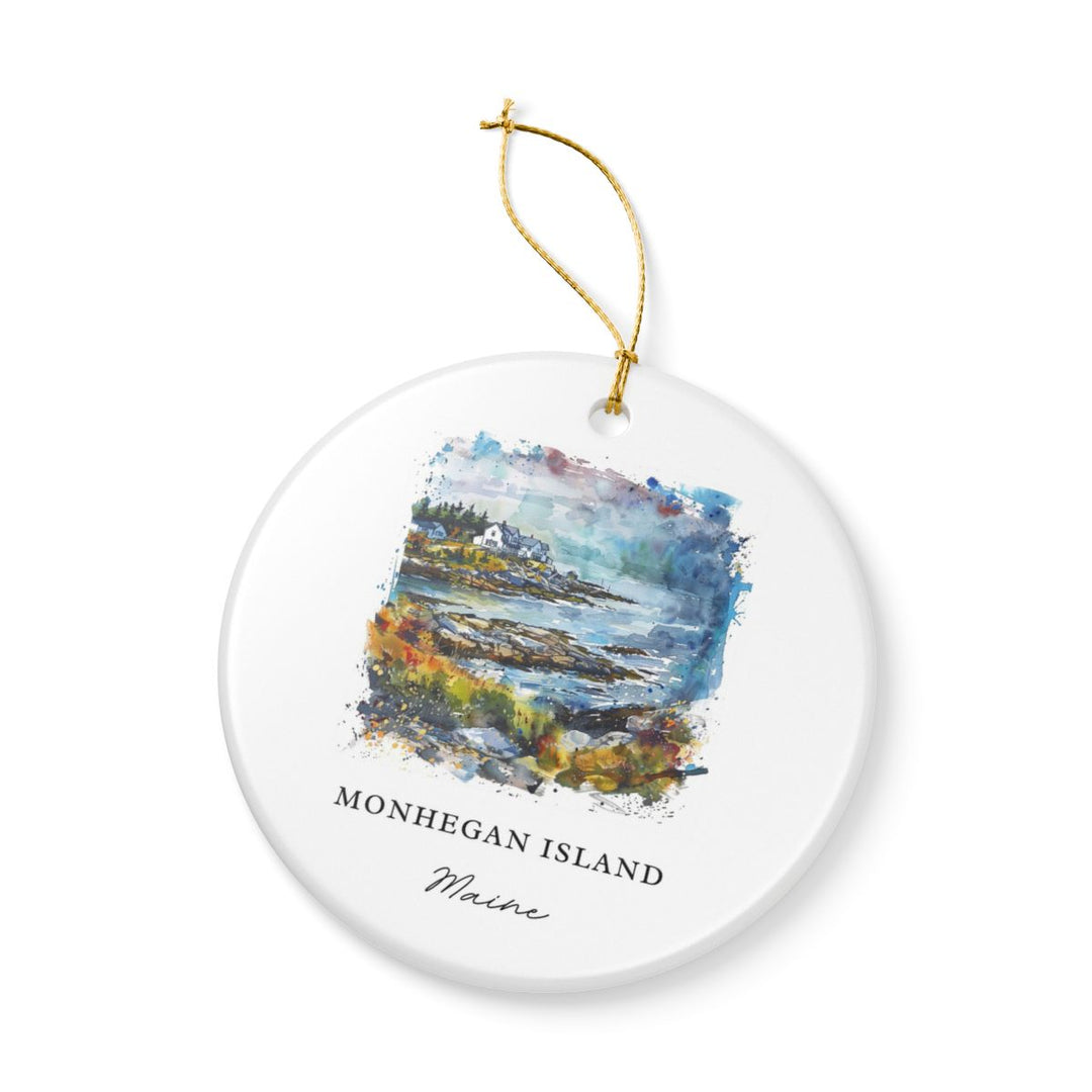 Monhegan Island Maine Ornament | Christmas Travel Souvenir Gift