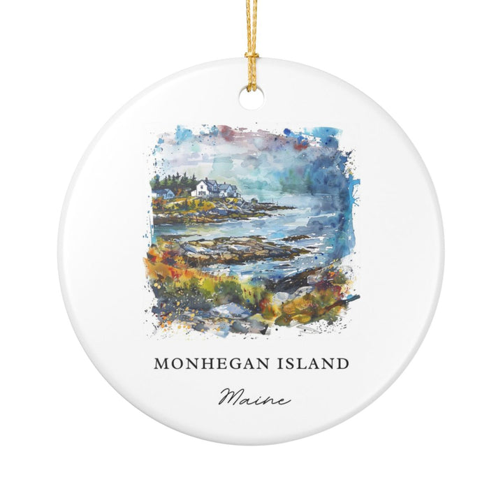 Monhegan Island Maine Ornament | Christmas Travel Souvenir Gift