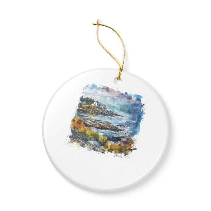 Monhegan Island Ornament: Unique Monhegan Island Souvenir, Monhegan Island Xmas Decor, and Authentic Monhegan Island Gift