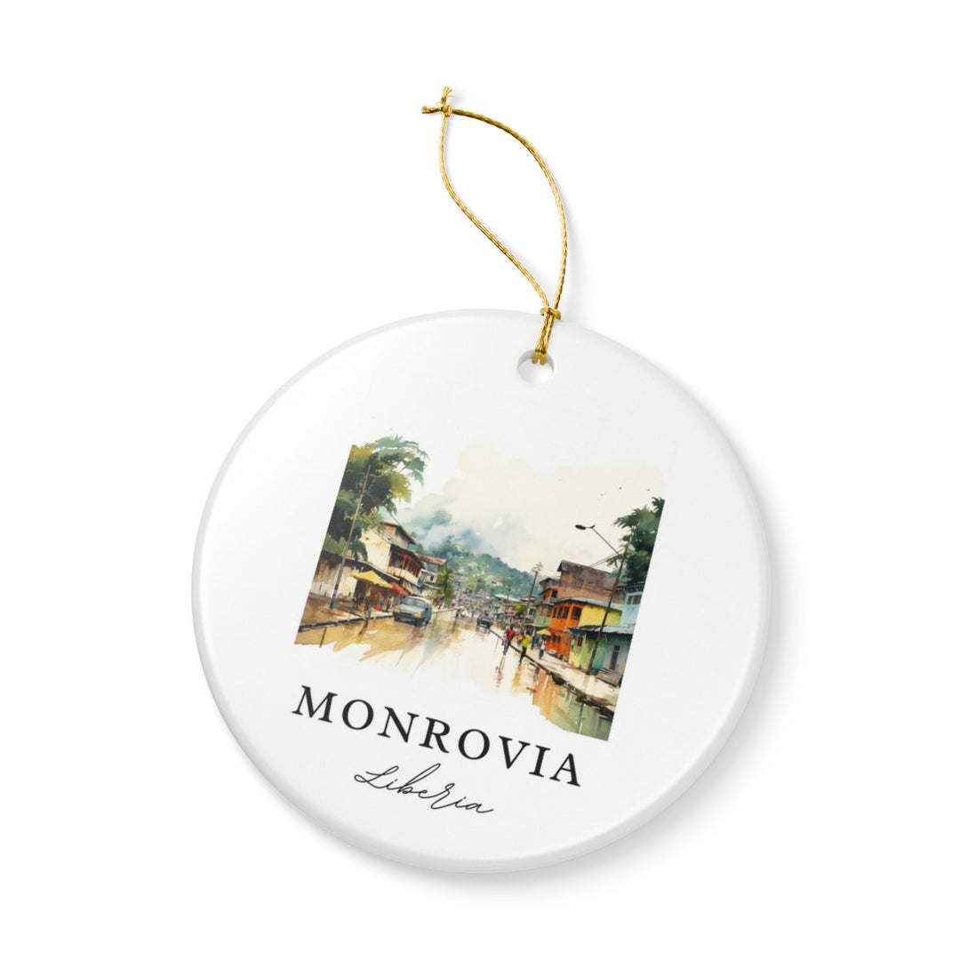 Monrovia Ornament: Unique Monrovia Souvenir, Monrovia Xmas Decor, and Authentic Monrovia Gift