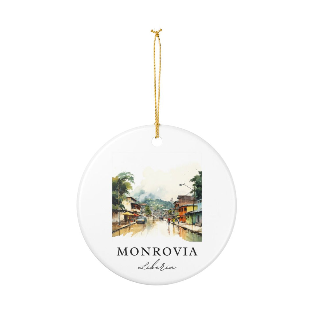 Monrovia Ornament: Unique Monrovia Souvenir, Monrovia Xmas Decor, and Authentic Monrovia Gift