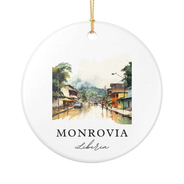 Monrovia Ornament: Unique Monrovia Souvenir, Monrovia Xmas Decor, and Authentic Monrovia Gift