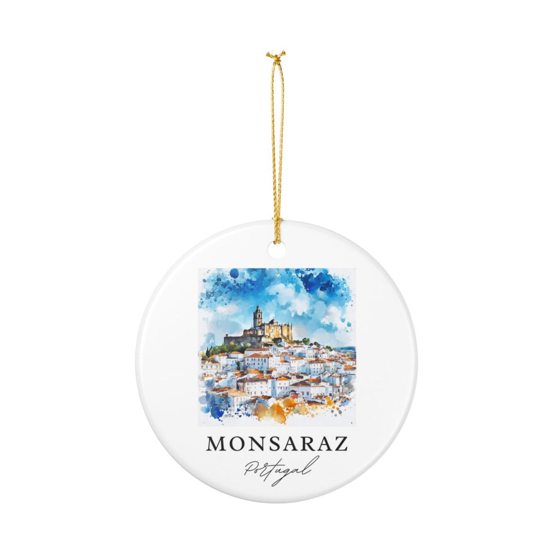 Monsaraz Portugal Ornament: Unique Monsaraz Souvenir, Monsaraz Portugal Xmas Decor, and Authentic Monsaraz Gift