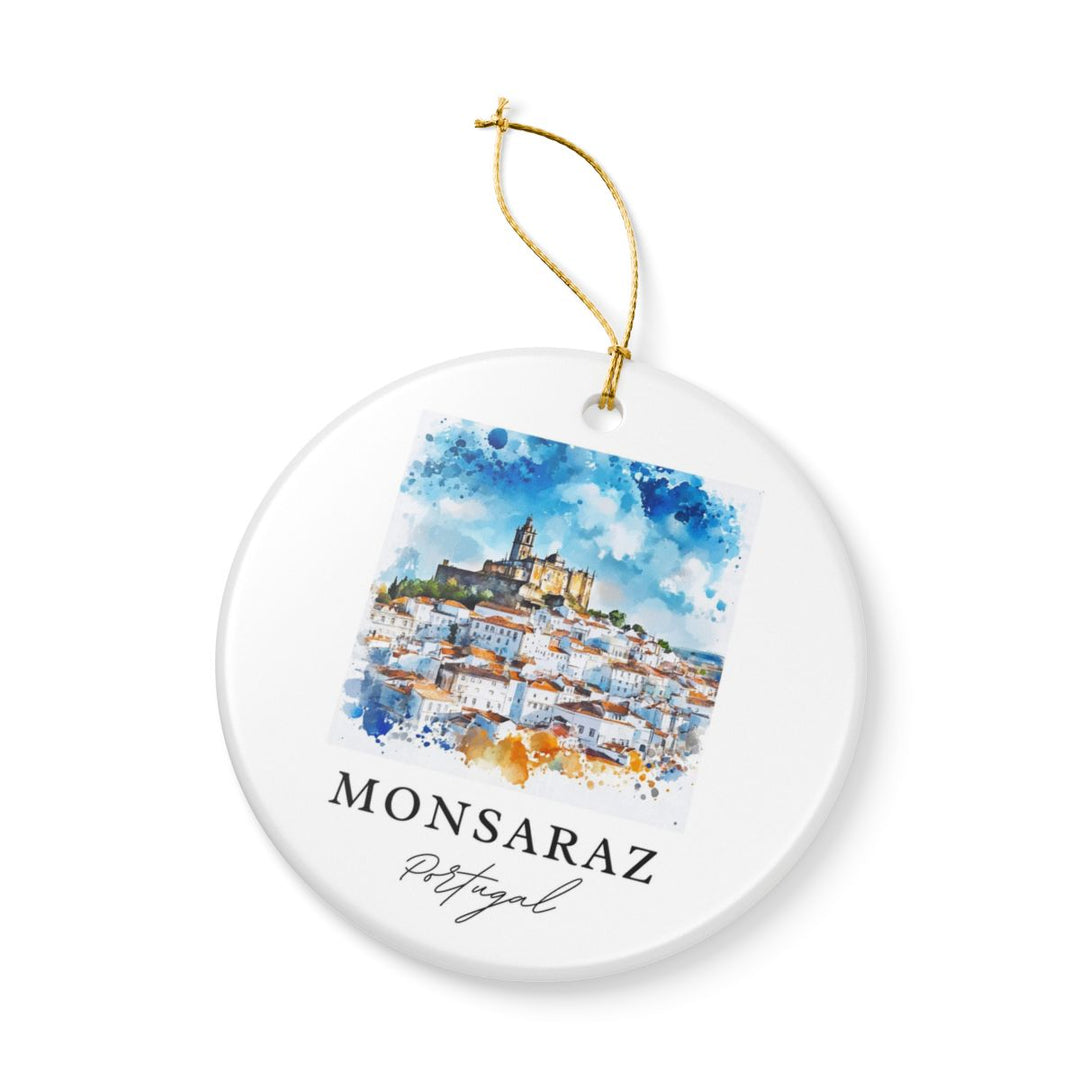 Monsaraz Portugal Ornament: Unique Monsaraz Souvenir, Monsaraz Portugal Xmas Decor, and Authentic Monsaraz Gift