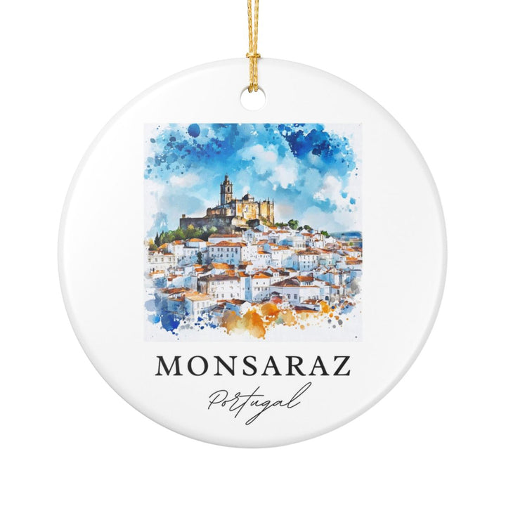 Monsaraz Portugal Ornament: Unique Monsaraz Souvenir, Monsaraz Portugal Xmas Decor, and Authentic Monsaraz Gift