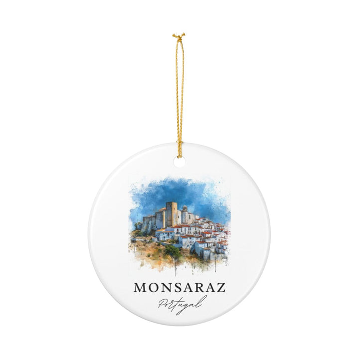 Monsaraz Portugal Ornament: Unique Monsaraz Souvenir, Monsaraz Portugal Xmas Decor, and Authentic Monsaraz Gift