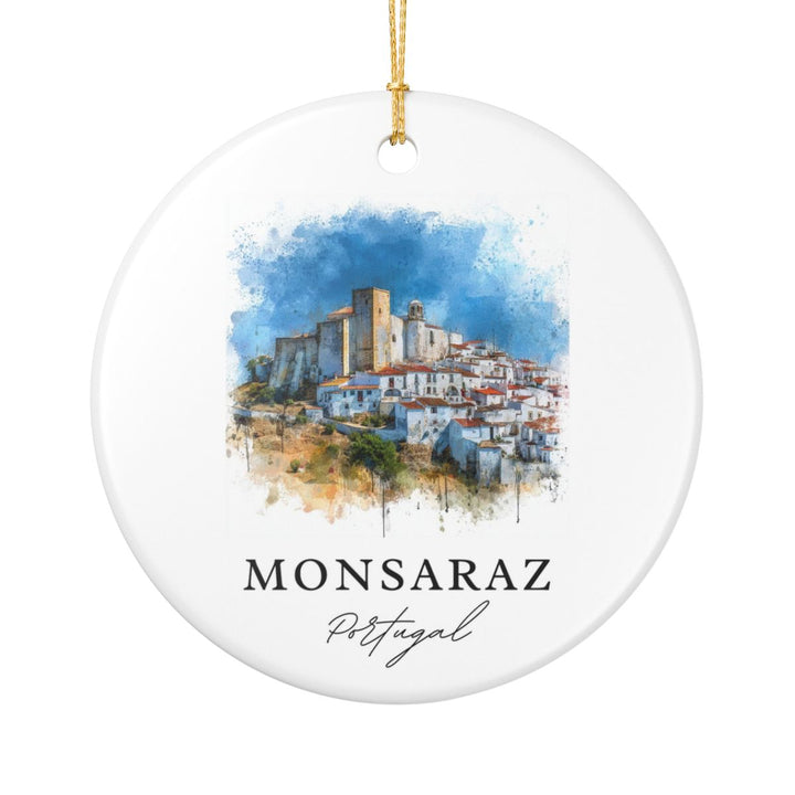 Monsaraz Portugal Ornament: Unique Monsaraz Souvenir, Monsaraz Portugal Xmas Decor, and Authentic Monsaraz Gift
