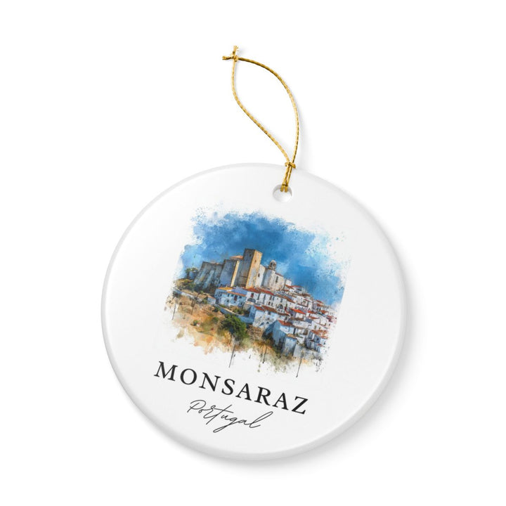 Monsaraz Portugal Ornament: Unique Monsaraz Souvenir, Monsaraz Portugal Xmas Decor, and Authentic Monsaraz Gift
