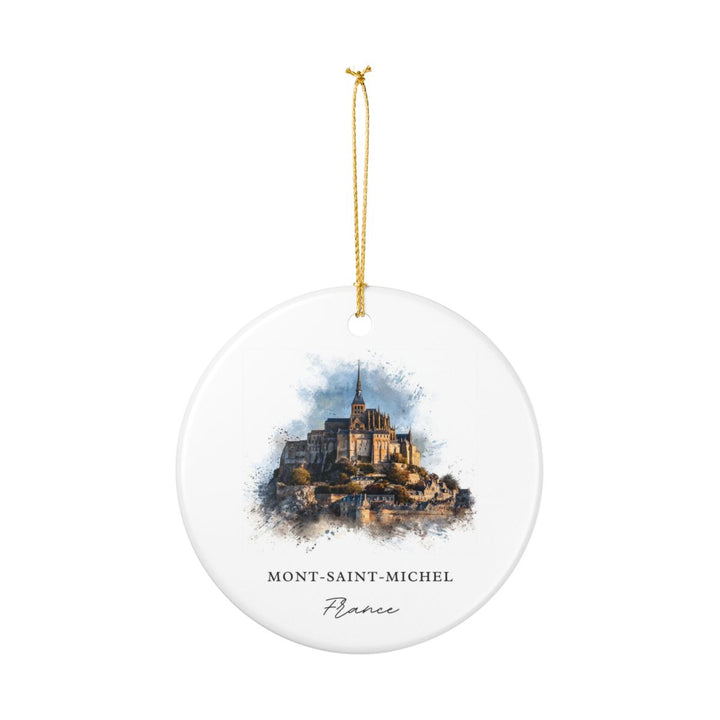 Mont-saint-michel France Ornament: Unique Mont-saint-michel Souvenir, Mont-saint-michel France Xmas Decor, and Authentic Mont-saint-michel Gift