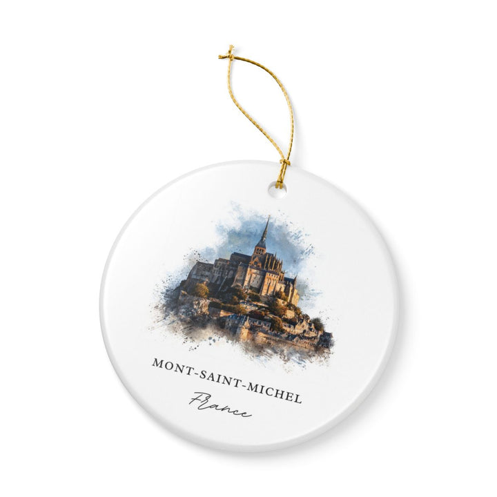 Mont-saint-michel France Ornament: Unique Mont-saint-michel Souvenir, Mont-saint-michel France Xmas Decor, and Authentic Mont-saint-michel Gift