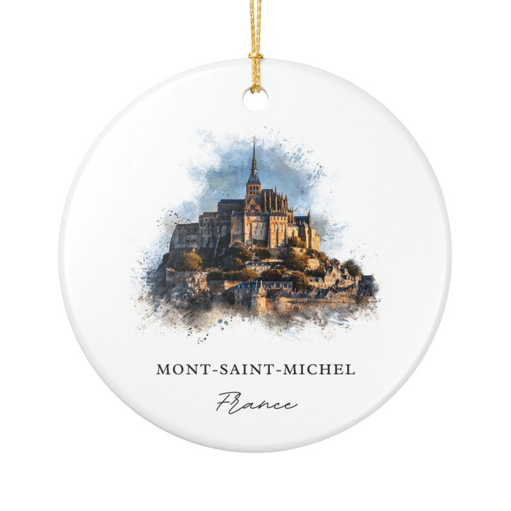 Mont-saint-michel France Ornament: Unique Mont-saint-michel Souvenir, Mont-saint-michel France Xmas Decor, and Authentic Mont-saint-michel Gift
