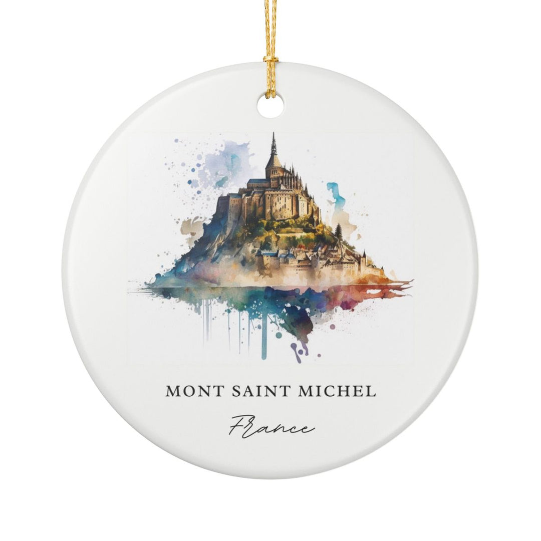 Mont-saint-michel France Ornament: Unique Mont-saint-michel Souvenir, Mont-saint-michel France Xmas Decor, and Authentic Mont-saint-michel Gift