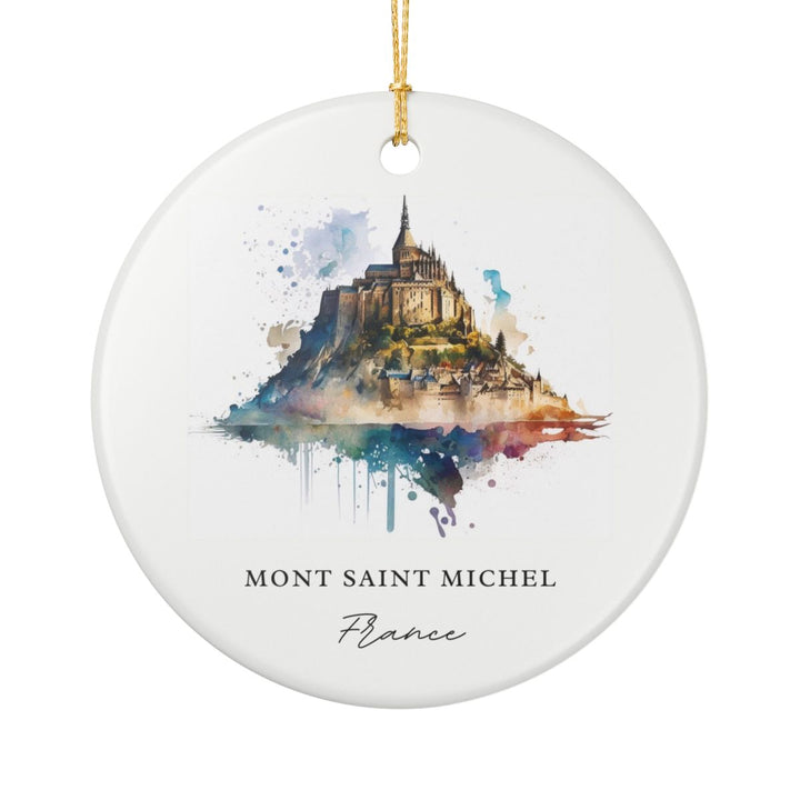 Mont-saint-michel France Ornament: Unique Mont-saint-michel Souvenir, Mont-saint-michel France Xmas Decor, and Authentic Mont-saint-michel Gift