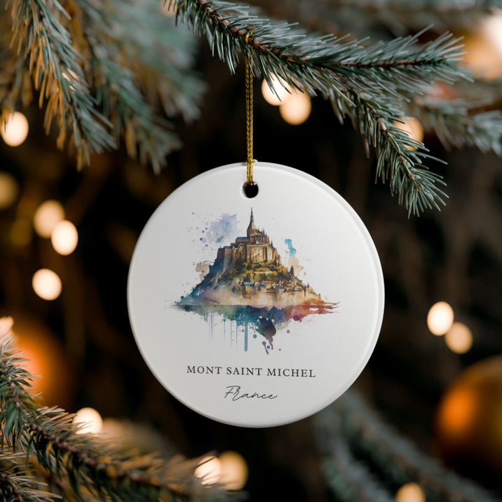 Mont-saint-michel France Ornament: Unique Mont-saint-michel Souvenir, Mont-saint-michel France Xmas Decor, and Authentic Mont-saint-michel Gift