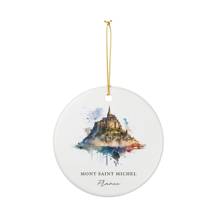 Mont-saint-michel France Ornament: Unique Mont-saint-michel Souvenir, Mont-saint-michel France Xmas Decor, and Authentic Mont-saint-michel Gift
