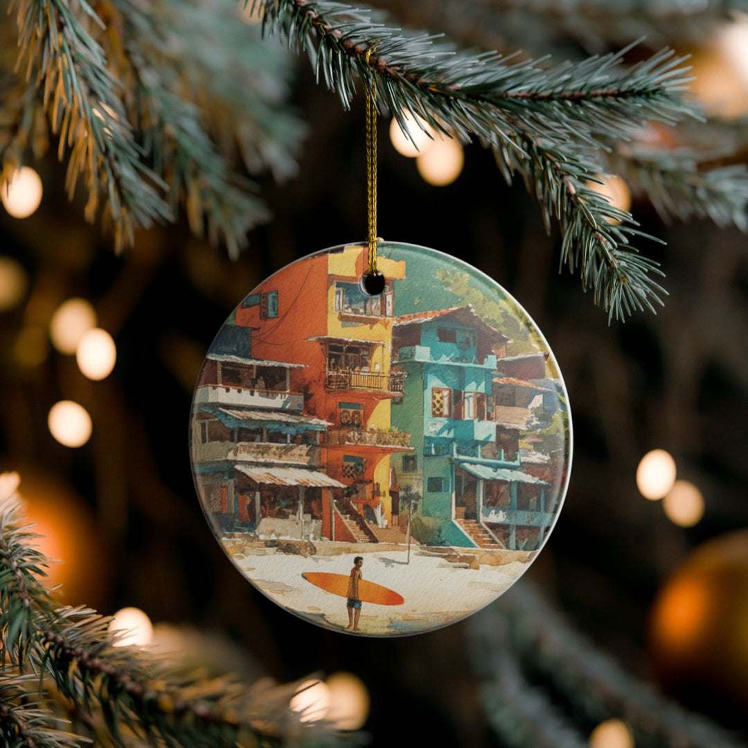 Montanita Ecuador Ornament: Unique Montanita Souvenir, Montanita Ecuador Xmas Decor, and Authentic Montanita Gift