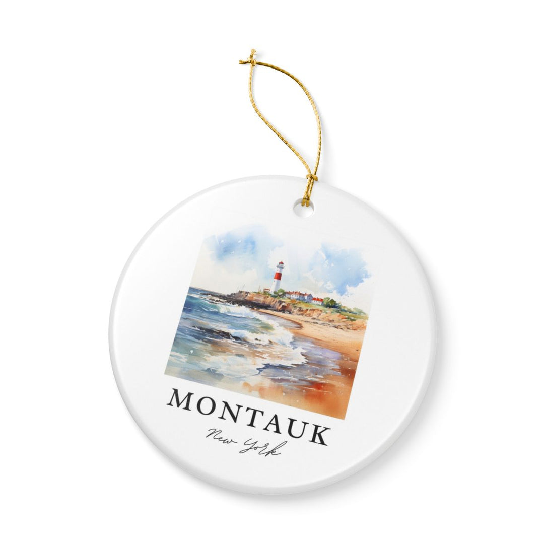 Montauk USA Ornament: Unique Montauk Souvenir, Montauk USA Xmas Decor, and Authentic Montauk Gift