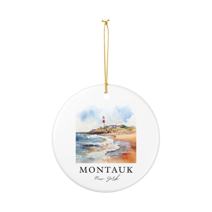 Montauk USA Ornament: Unique Montauk Souvenir, Montauk USA Xmas Decor, and Authentic Montauk Gift