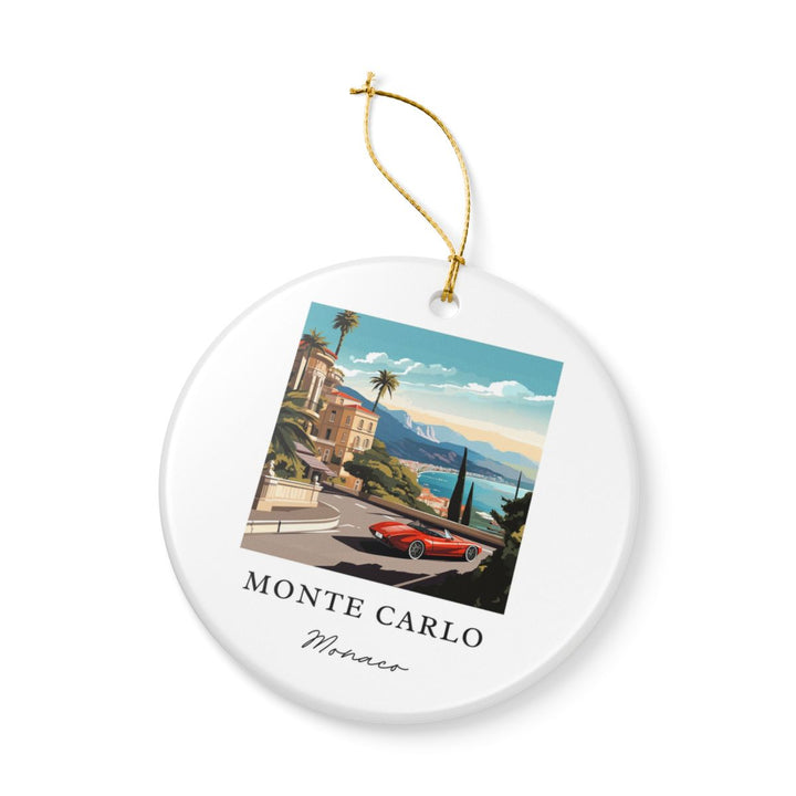 Monte Carlo France Ornament: Unique Monte Carlo France Souvenir, Monte Carlo France Xmas Decor, and Authentic Monte Carlo France Gift