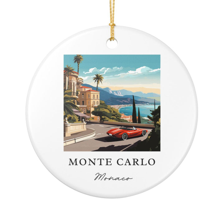 Monte Carlo France Ornament: Unique Monte Carlo France Souvenir, Monte Carlo France Xmas Decor, and Authentic Monte Carlo France Gift