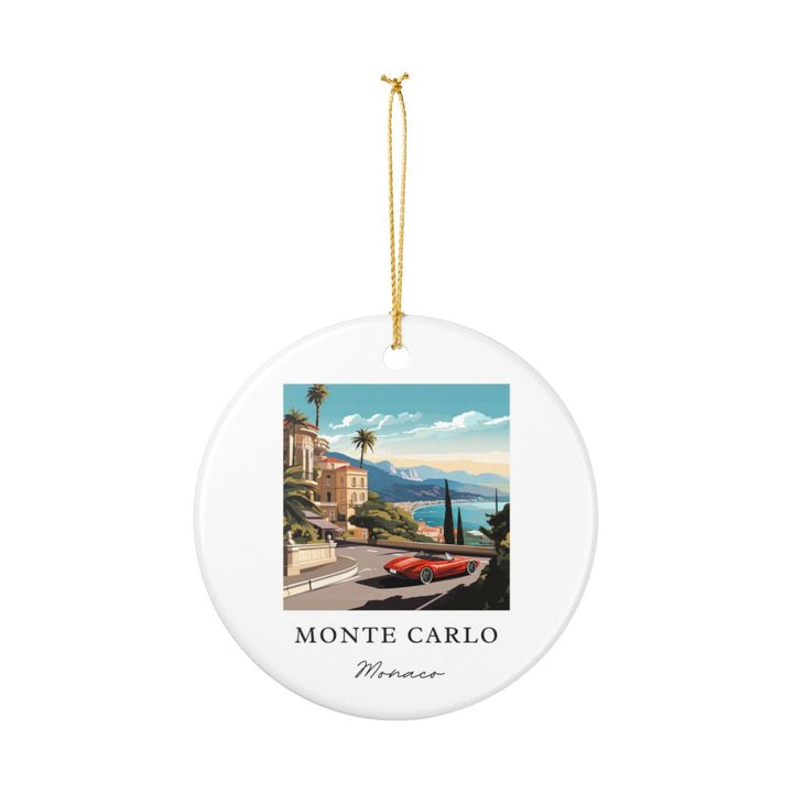 Monte Carlo France Ornament: Unique Monte Carlo France Souvenir, Monte Carlo France Xmas Decor, and Authentic Monte Carlo France Gift