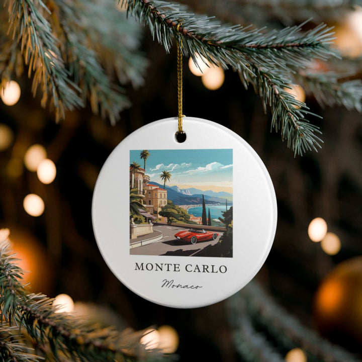 Monte Carlo France Ornament: Unique Monte Carlo France Souvenir, Monte Carlo France Xmas Decor, and Authentic Monte Carlo France Gift