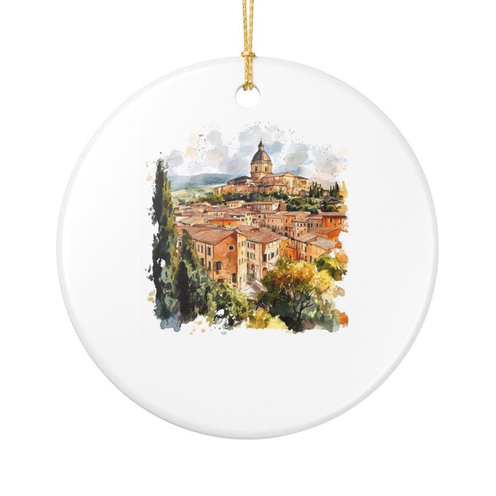 Montepulciano Italy Ornament: Unique Montepulciano Souvenir, Montepulciano Italy Xmas Decor, and Authentic Montepulciano Gift