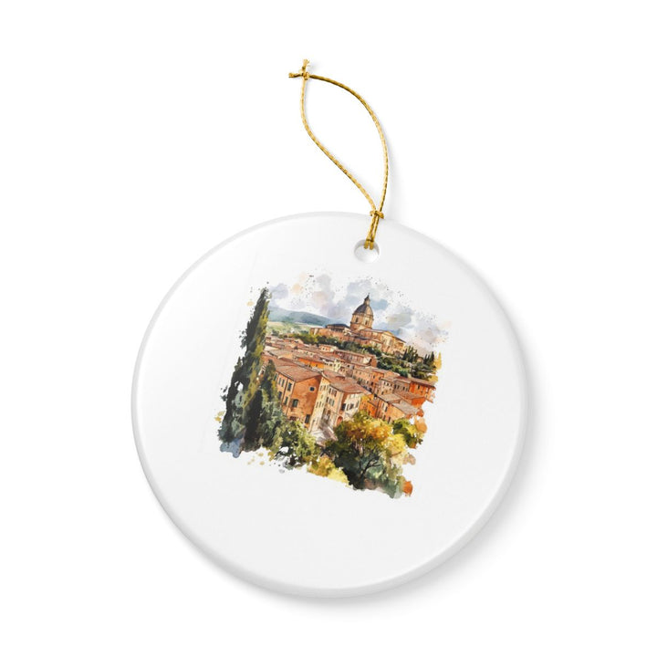 Montepulciano Italy Ornament: Unique Montepulciano Souvenir, Montepulciano Italy Xmas Decor, and Authentic Montepulciano Gift