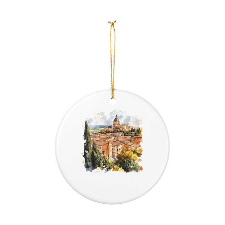 Montepulciano Italy Ornament: Unique Montepulciano Souvenir, Montepulciano Italy Xmas Decor, and Authentic Montepulciano Gift
