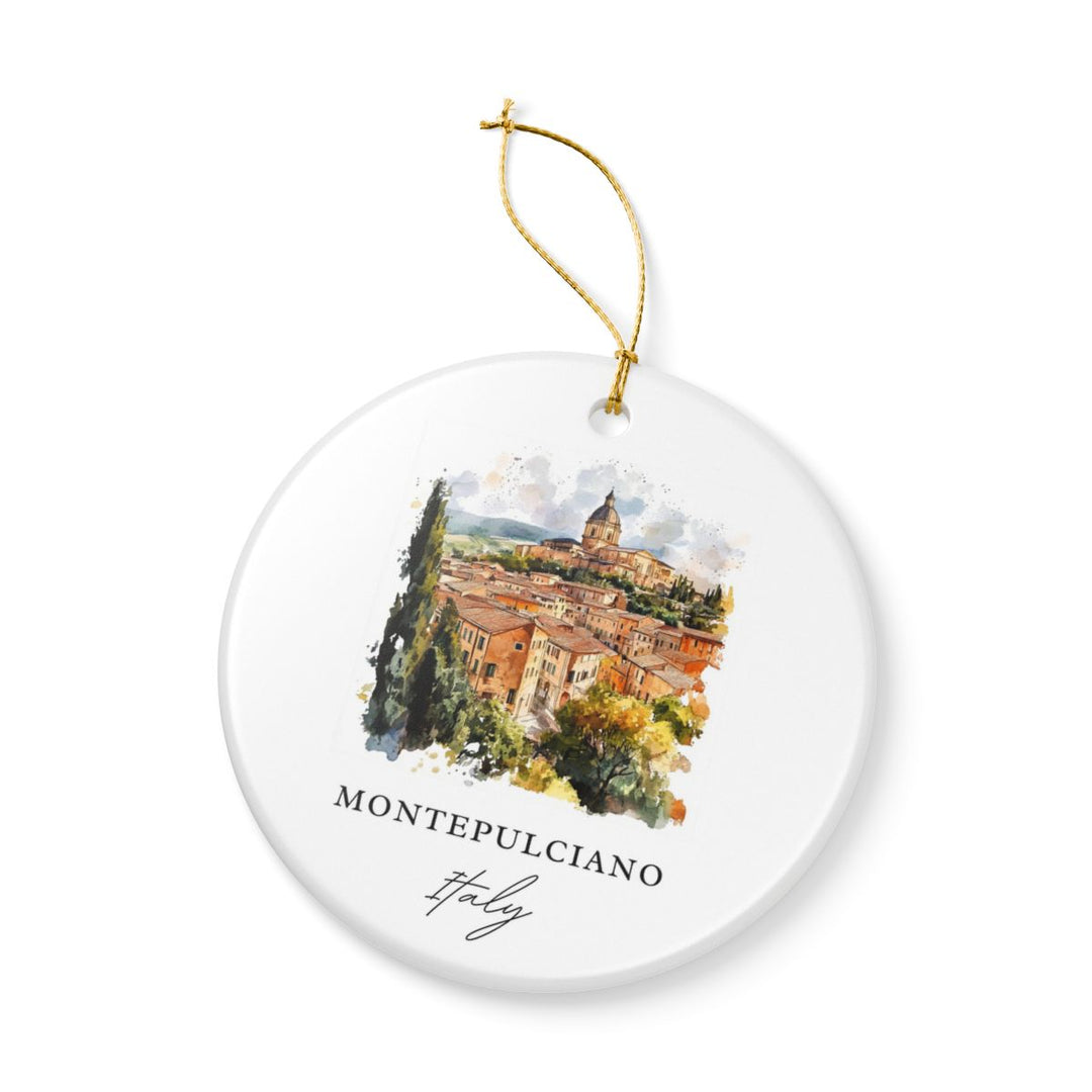 Montepulciano Italy Ornament | Christmas Travel Souvenir Gift