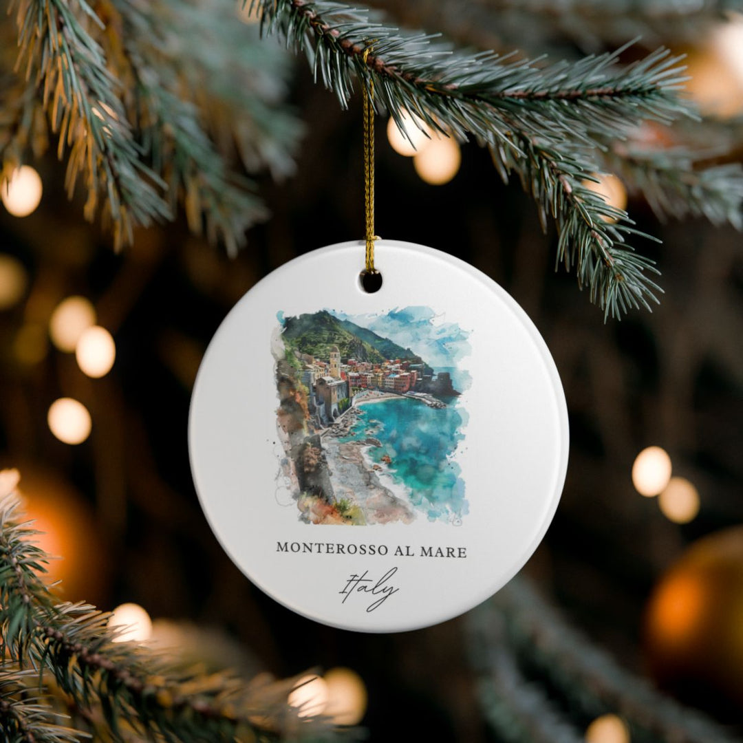 Monterosso AL Mare Ornament: Unique Monterosso AL Mare Souvenir, Monterosso AL Mare Xmas Decor, and Authentic Monterosso AL Mare Gift