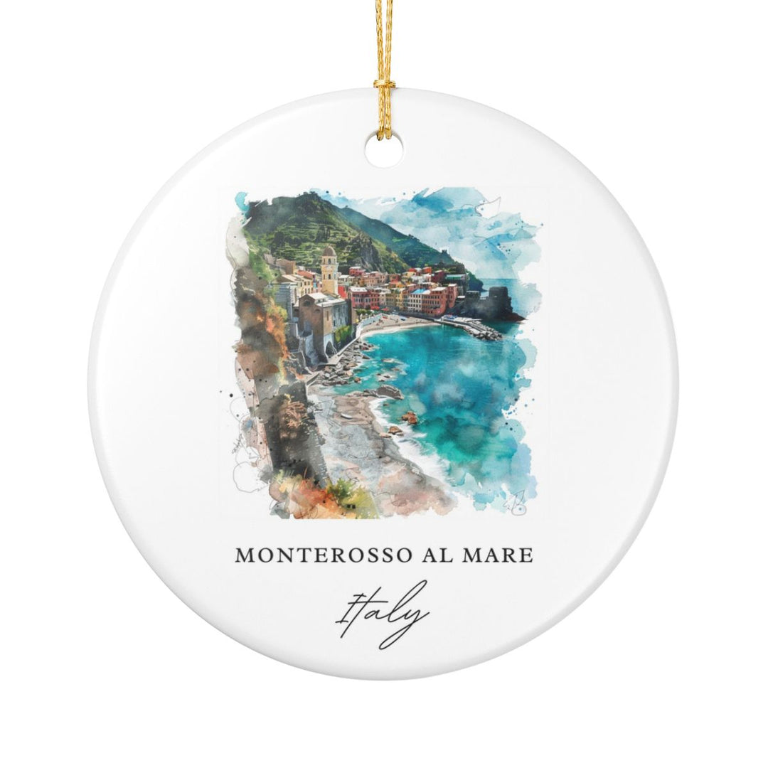 Monterosso AL Mare Ornament: Unique Monterosso AL Mare Souvenir, Monterosso AL Mare Xmas Decor, and Authentic Monterosso AL Mare Gift