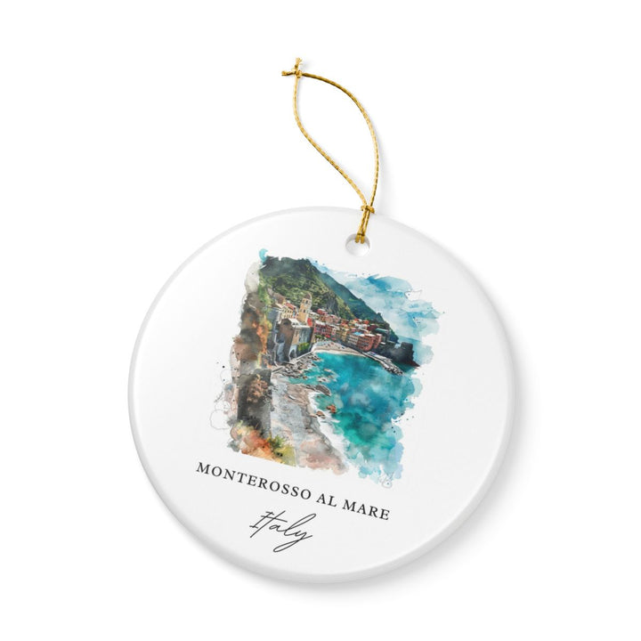 Monterosso AL Mare Ornament: Unique Monterosso AL Mare Souvenir, Monterosso AL Mare Xmas Decor, and Authentic Monterosso AL Mare Gift