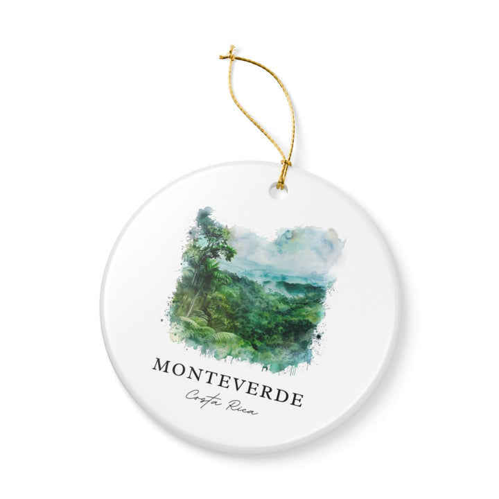 Monteverde Costa Rica Ornament: Unique Monteverde Costa Rica Souvenir, Monteverde Costa Rica Xmas Decor, and Authentic Monteverde Costa Rica Gift