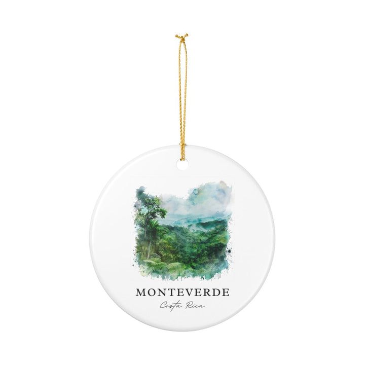Monteverde Costa Rica Ornament: Unique Monteverde Costa Rica Souvenir, Monteverde Costa Rica Xmas Decor, and Authentic Monteverde Costa Rica Gift