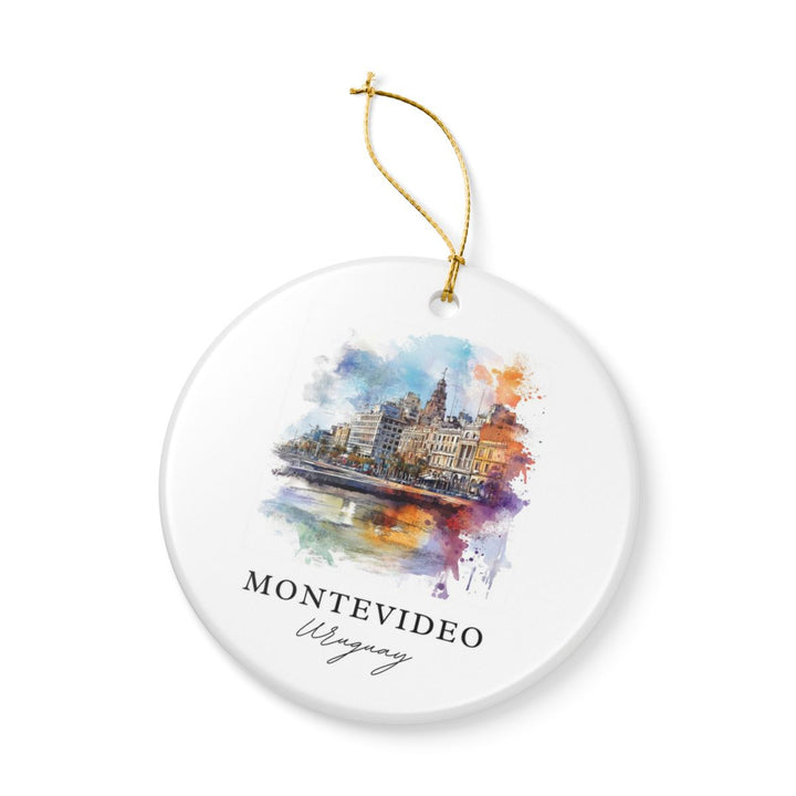 Montevideo Ornament: Unique Montevideo Souvenir, Montevideo Xmas Decor, and Authentic Montevideo Gift
