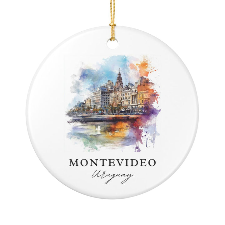 Montevideo Ornament: Unique Montevideo Souvenir, Montevideo Xmas Decor, and Authentic Montevideo Gift