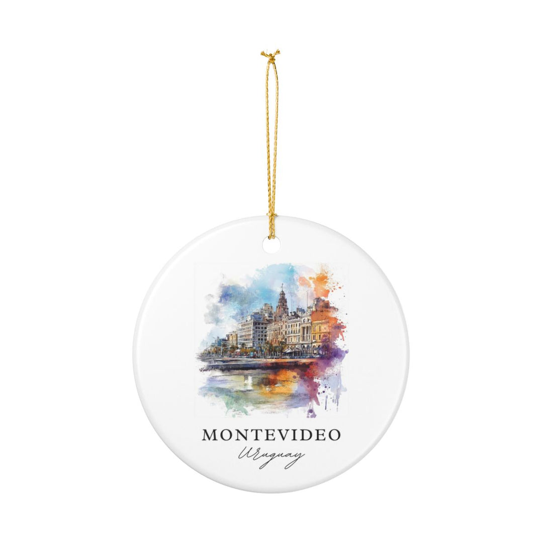 Montevideo Ornament: Unique Montevideo Souvenir, Montevideo Xmas Decor, and Authentic Montevideo Gift