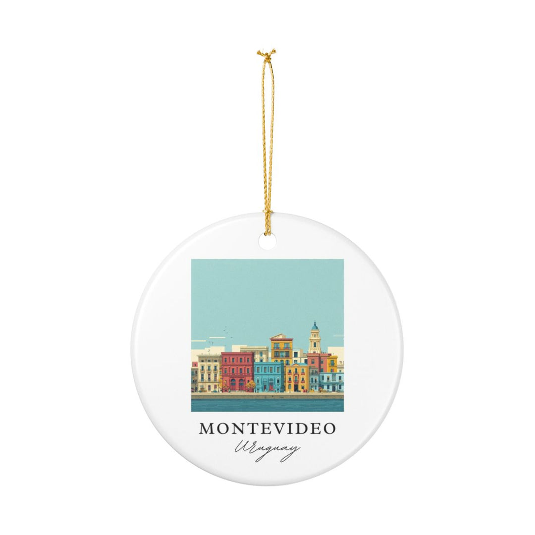 Montevideo Ornament: Unique Montevideo Souvenir, Montevideo Xmas Decor, and Authentic Montevideo Gift