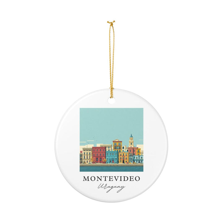 Montevideo Ornament: Unique Montevideo Souvenir, Montevideo Xmas Decor, and Authentic Montevideo Gift