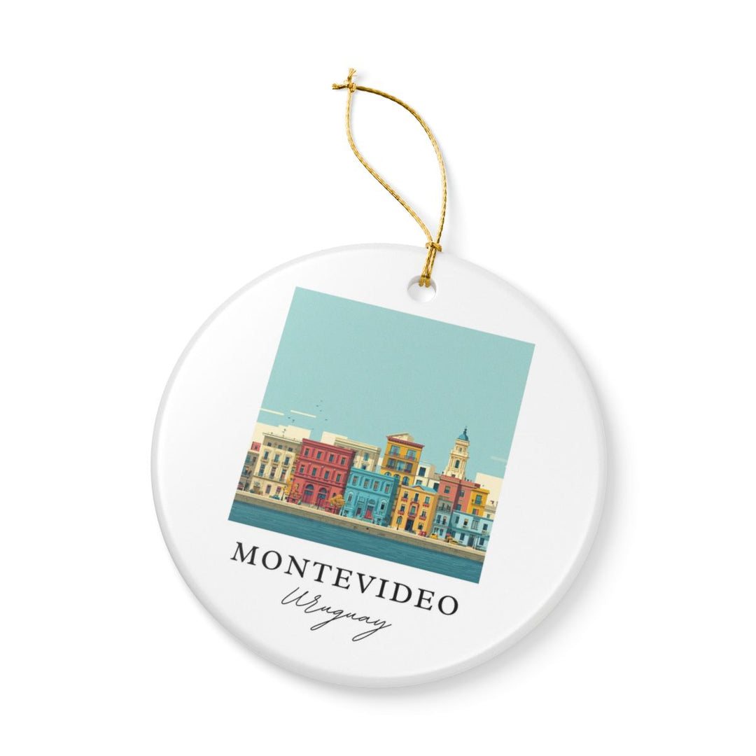 Montevideo Ornament: Unique Montevideo Souvenir, Montevideo Xmas Decor, and Authentic Montevideo Gift