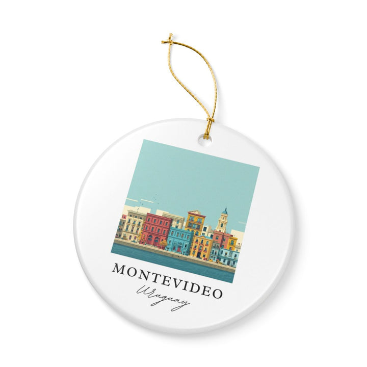 Montevideo Ornament: Unique Montevideo Souvenir, Montevideo Xmas Decor, and Authentic Montevideo Gift
