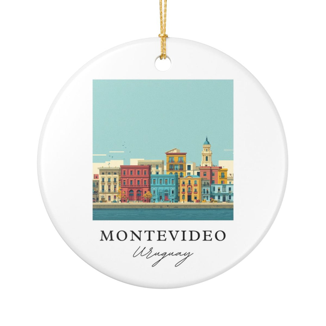 Montevideo Ornament: Unique Montevideo Souvenir, Montevideo Xmas Decor, and Authentic Montevideo Gift