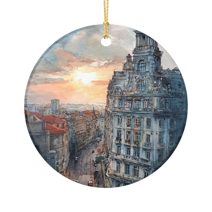 Montevideo Ornament: Unique Montevideo Souvenir, Montevideo Xmas Decor, and Authentic Montevideo Gift